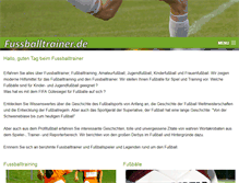 Tablet Screenshot of fussballtrainer.de